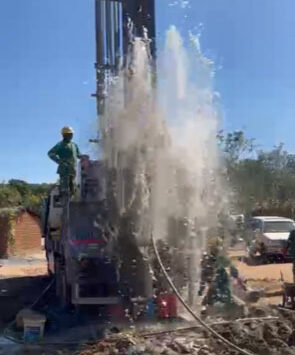 Water well drilling in Msundwe, Malawi